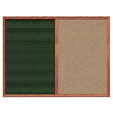 United Visual Products Slim Style Indoor Enclosed Corkboard, 12", UV500SCH-GOLD-CINNABA UV500SCH-GOLD-CINNABA